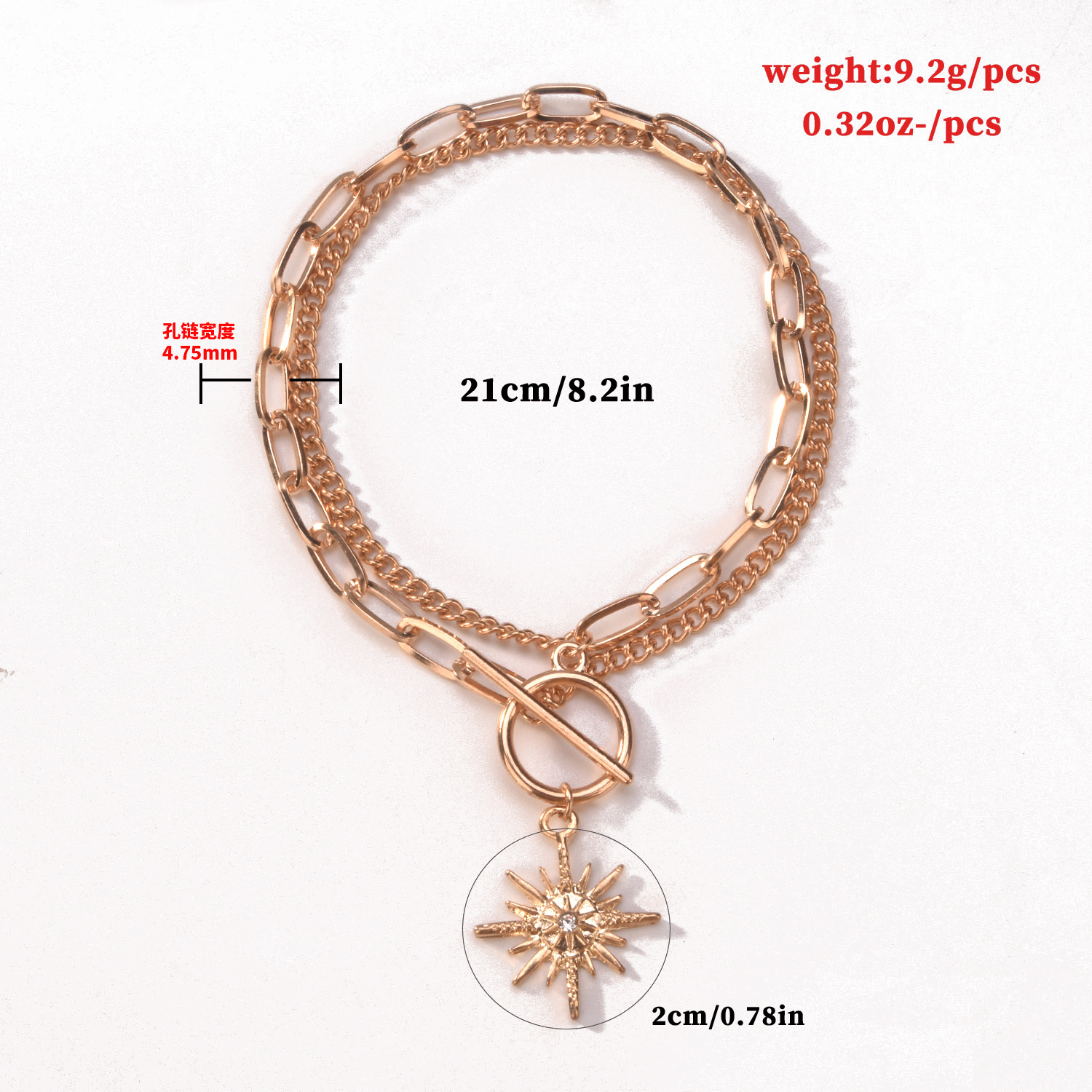 Fashion Solid Color Alloy WomenS Anklet 1 Piecepicture5
