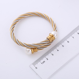 HipHop Bulb Stainless Steel Beads Bangle 1 Piecepicture10
