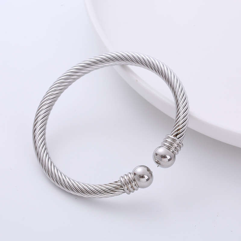 Fashion Bulb Stainless Steel Bangle 1 Piecepicture1