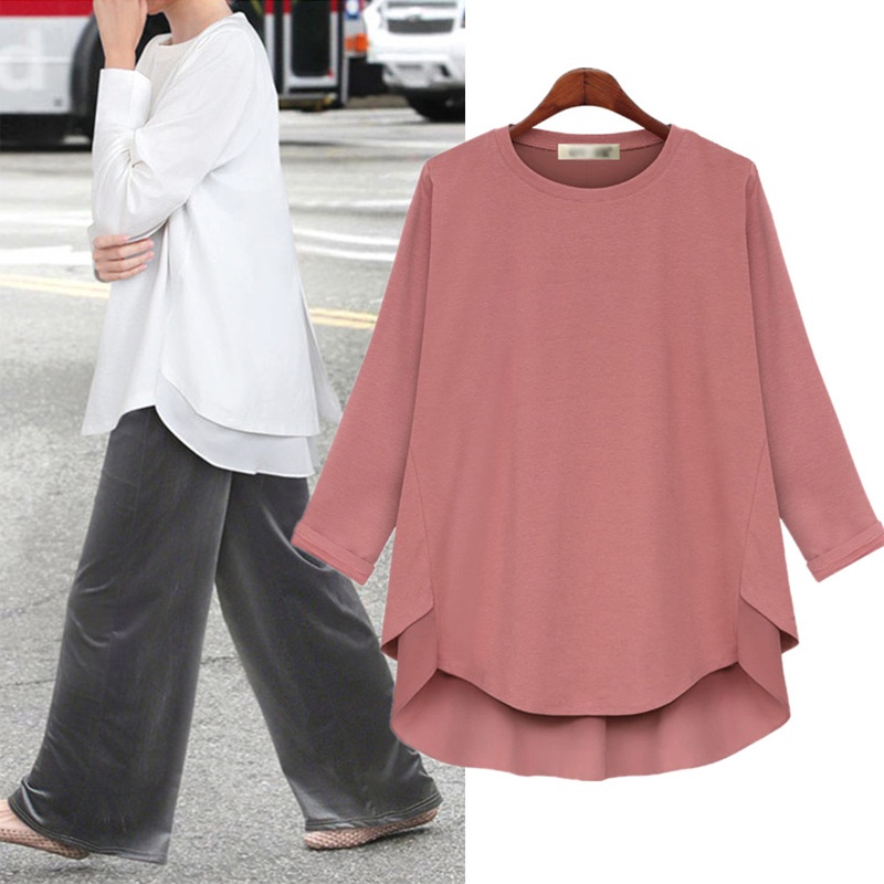 Simple Style Solid Color Polyester Blouse