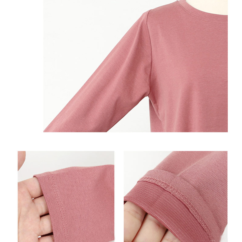 Simple Style Solid Color Polyester Blousepicture6