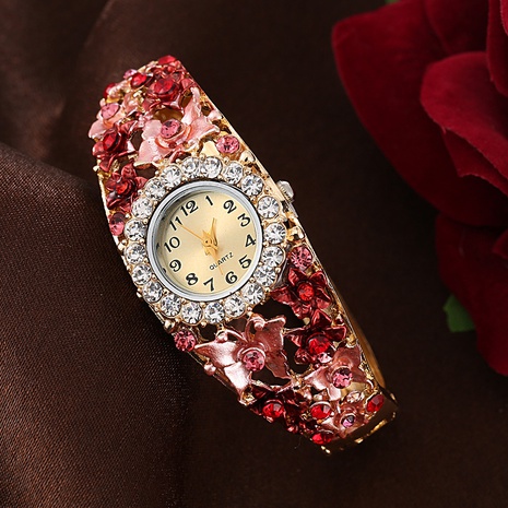 Chinoiserie Flower Quartz Women's Watches's discount tags