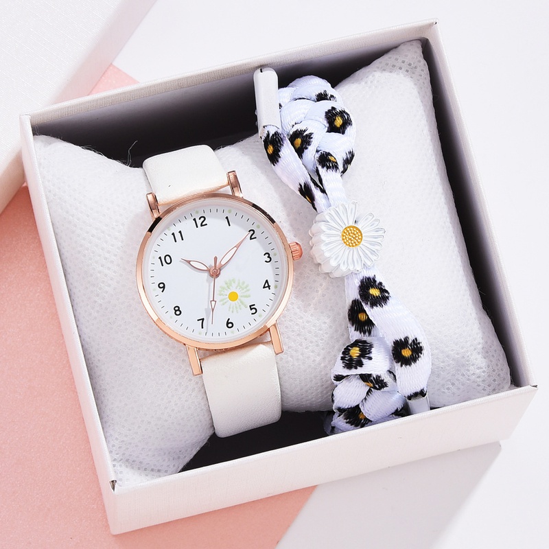 Casual Number Double Side Snaps Quartz Womens Watches