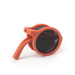 Fashion Solid Color Resin Round Frame Full Frame Kids Sunglassespicture9