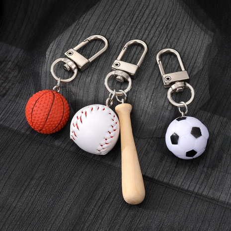 Sports Basketball Football Alloy Keychain 1 Piece's discount tags