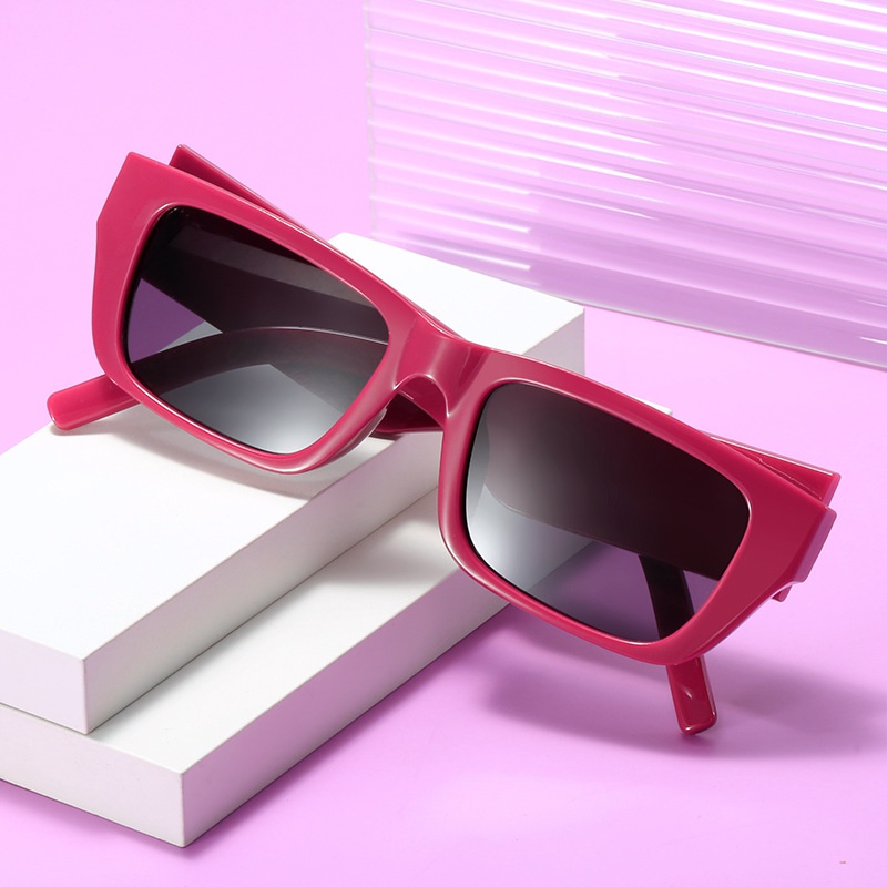 Fashion Solid Color Pc Square Full Frame Womens Sunglasses
