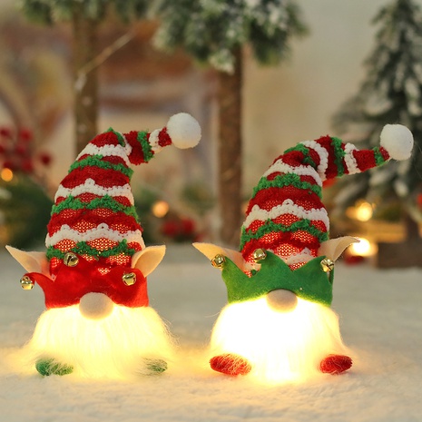 Christmas Fashion Santa Claus Stripe Plastic Cloth Party Ornaments 1 Piece's discount tags