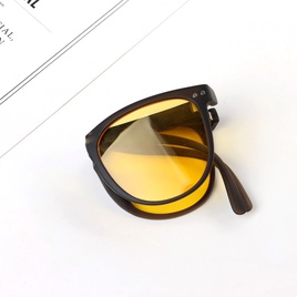 Fashion Solid Color Resin Round Frame Full Frame Kids Sunglassespicture13
