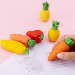 Cartoon Creative Cute Gift Carrot Fruit Shape Eraserpicture9