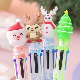 Cartoon Cute Christmas Deer Ballpoint Pen Ten Color Penpicture10