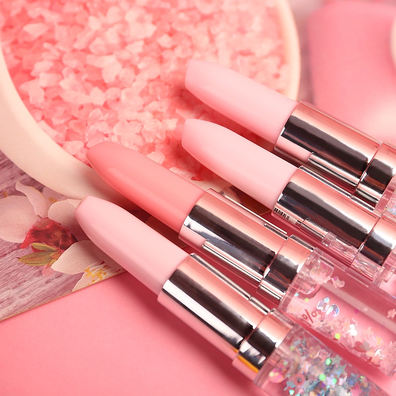 Creative lipstick quicksand powder girl portable lipstick gel pen