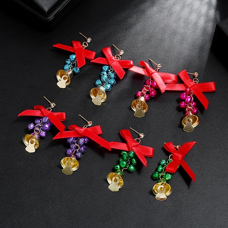 Fashion Bow Knot Bell Alloy Plating Women'S Dangling Earrings 1 Pair's discount tags