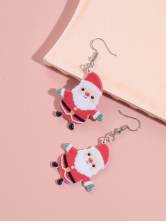 Cute Santa Claus Arylic Women'S Ear hook 1 Pair