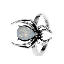 Fashion Spider Alloy Inlay Artificial Gemstones WomenS Open Ring 1 Piecepicture8
