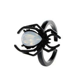 Fashion Spider Alloy Inlay Artificial Gemstones WomenS Open Ring 1 Piecepicture11