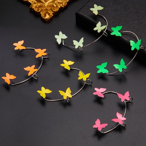 Simple Style Butterfly Copper Plating Ear hook 1 Piece's discount tags