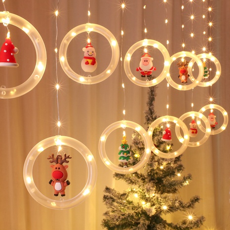 Christmas Fashion Santa Claus Snowman Plastic Festival String Lights's discount tags