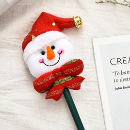 Christmas Festival Pencil Christmas Gift Cartoon Old Man Snowman Pattern Pen Elementary School Student Christmas Gift Prizespicture21
