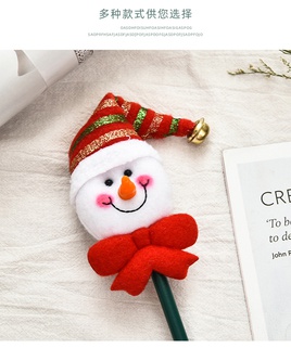 Christmas Festival Pencil Christmas Gift Cartoon Old Man Snowman Pattern Pen Elementary School Student Christmas Gift Prizespicture23
