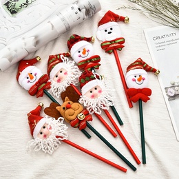 Christmas Festival Pencil Christmas Gift Cartoon Old Man Snowman Pattern Pen Elementary School Student Christmas Gift Prizespicture9