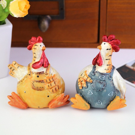 Resin Crafts Easter Chicken Living Room Ornaments Decorations's discount tags