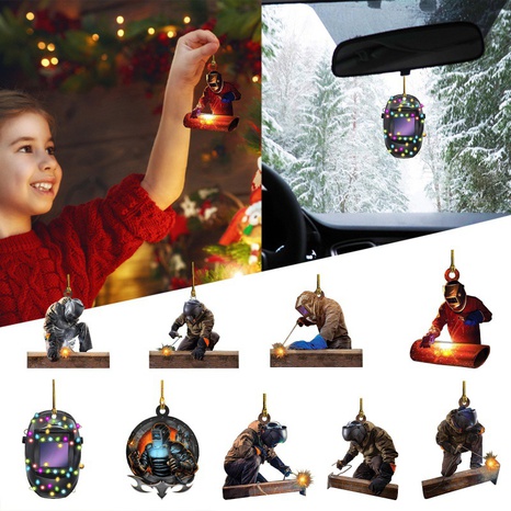 Christmas Fashion Human Arylic Party Hanging Ornaments 1 Piece's discount tags