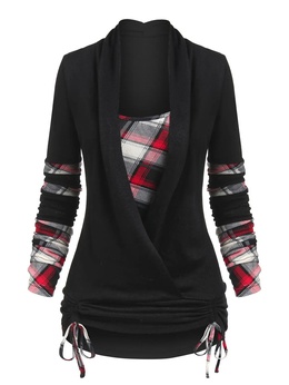 Casual Color Block Polyester Standing Collar Long Sleeve Regular Sleeve Printing Hoodiepicture9