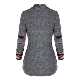 Casual Color Block Polyester Standing Collar Long Sleeve Regular Sleeve Printing Hoodiepicture10