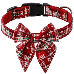British Style Nylon Christmas Lattice Pet Collar 1 Piecepicture13
