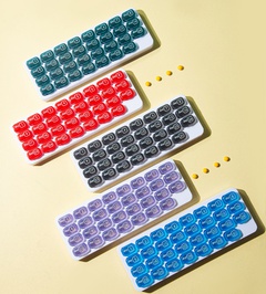 Simple 31-Grid Keyboard Medical Medicine Plastic Storage Box