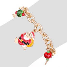 Fashion Christmas Tree Santa Claus Alloy Enamel Plating WomenS Bracelets 1 Piecepicture7