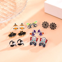 Retro Cartoon Character Candy Bat Alloy Plating WomenS Earrings 1 Setpicture11