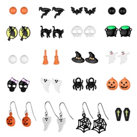 Retro Cartoon Character Candy Bat Alloy Plating WomenS Earrings 1 Setpicture12