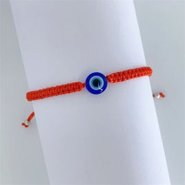 Fashion Palm Eye Alloy rope Inlay Artificial Gemstones Unisex Bracelets 1 Piecepicture20