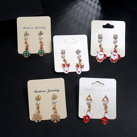 Fashion Geometric Alloy Enamel Women'S Earrings 3 Pairs's discount tags