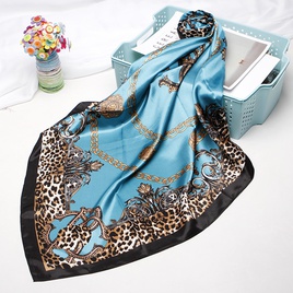 WomenS Elegant Leopard Satin Printing Silk Scarvespicture22