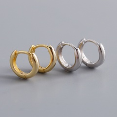 Fashion Circle Sterling Silver Plating Earrings 1 Pair