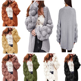 Casual Solid Color Braid Polyester Polyacrylonitrile Fiber Placket Sweaterpicture12