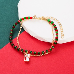 Fashion Christmas Tree Candy Alloy Beaded Enamel WomenS Braceletspicture8