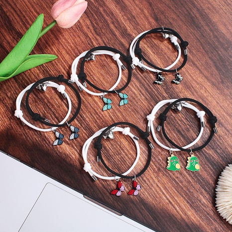 Cartoon Style Insect Alloy Inlay Couple Bracelets 1 Pair's discount tags