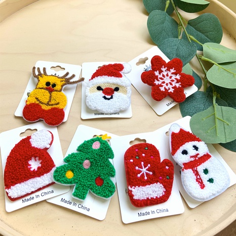 Sweet Christmas Tree Snowman Cloth Kid'S Brooches's discount tags