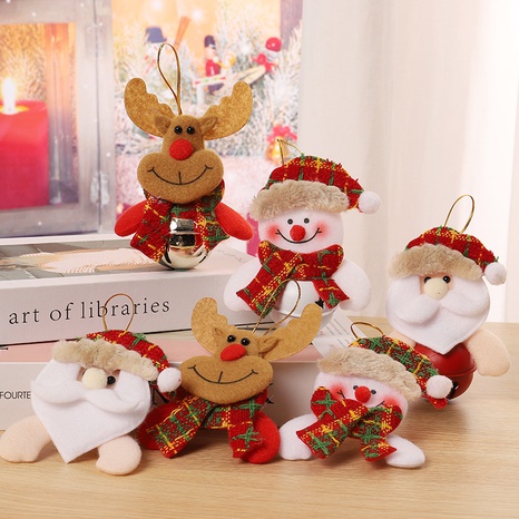 Christmas Cute Snowman Elk Cloth Party Hanging Ornaments's discount tags