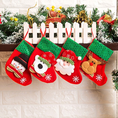 Christmas Cute Santa Claus Snowman Cloth Party Christmas socks's discount tags