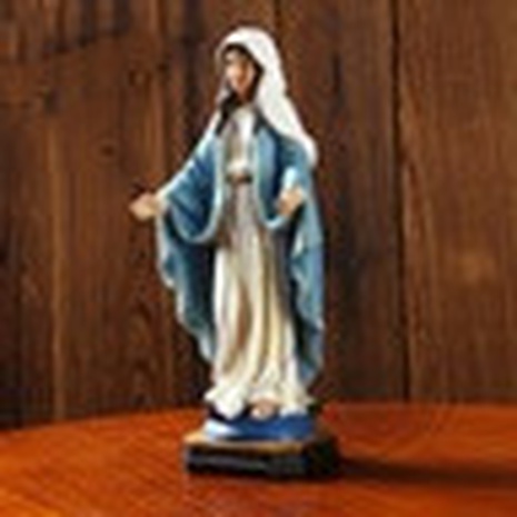 Retro Virgin Mary Statue Religious Indoor Table Decoration Resin Crafts's discount tags