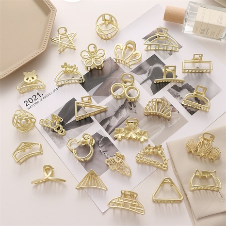 Simple Style Flower Butterfly Alloy Plating Hair Claws's discount tags
