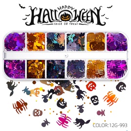 Halloween Fashion Halloween Pattern PET Sequin Nail Patches 1 Setpicture13