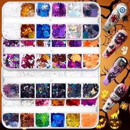 Halloween Fashion Halloween Pattern PET Sequin Nail Patches 1 Setpicture30