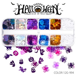 Halloween Fashion Halloween Pattern PET Sequin Nail Patches 1 Setpicture22