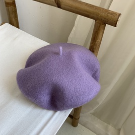 WomenS Fashion Solid Color Eaveless Beret Hatpicture13