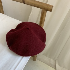 WomenS Fashion Solid Color Eaveless Beret Hatpicture15